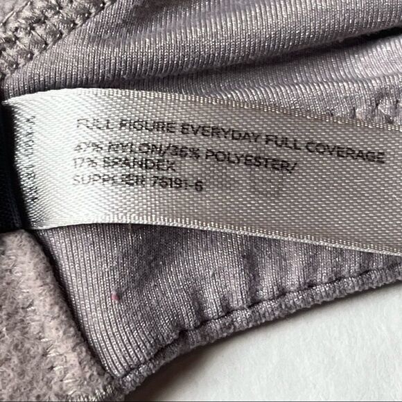 Ambrielle Bra Gray 40DD underwire padded full figure everday full coverage - Picture 5 of 8